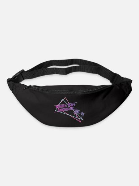 White Boy Summer Retro Lustig Shirt Ironisch USA - Gürteltasche - Schwarz