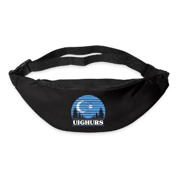Ouïghours - Sac banane - noir - Devant
