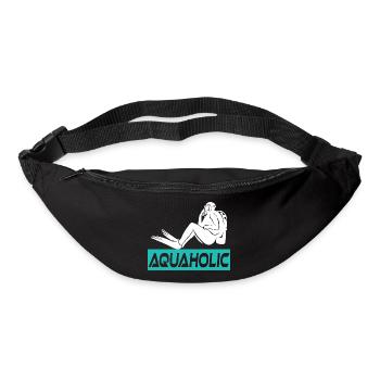 Aquaholic Scuba Diving Diver - Gürteltasche - Schwarz - Vorne