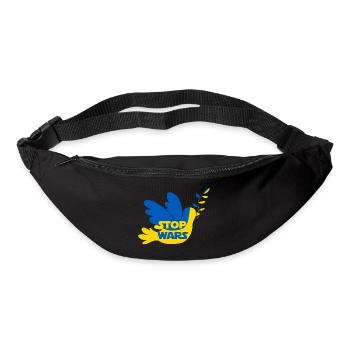 STOP WARS - Sac banane - noir - Devant