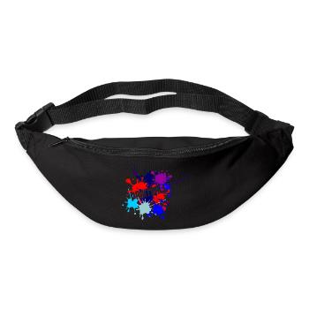 Texte de paintball découpé - Sac banane - noir - Devant