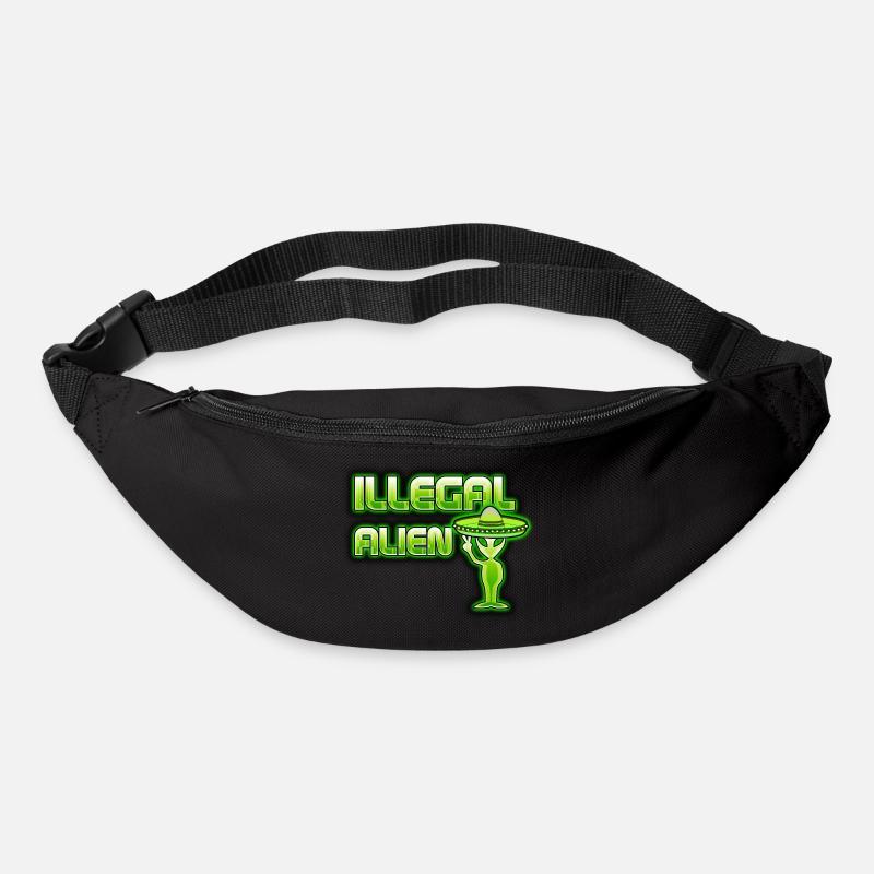 Funny Illegal Alien - Bum bag - black