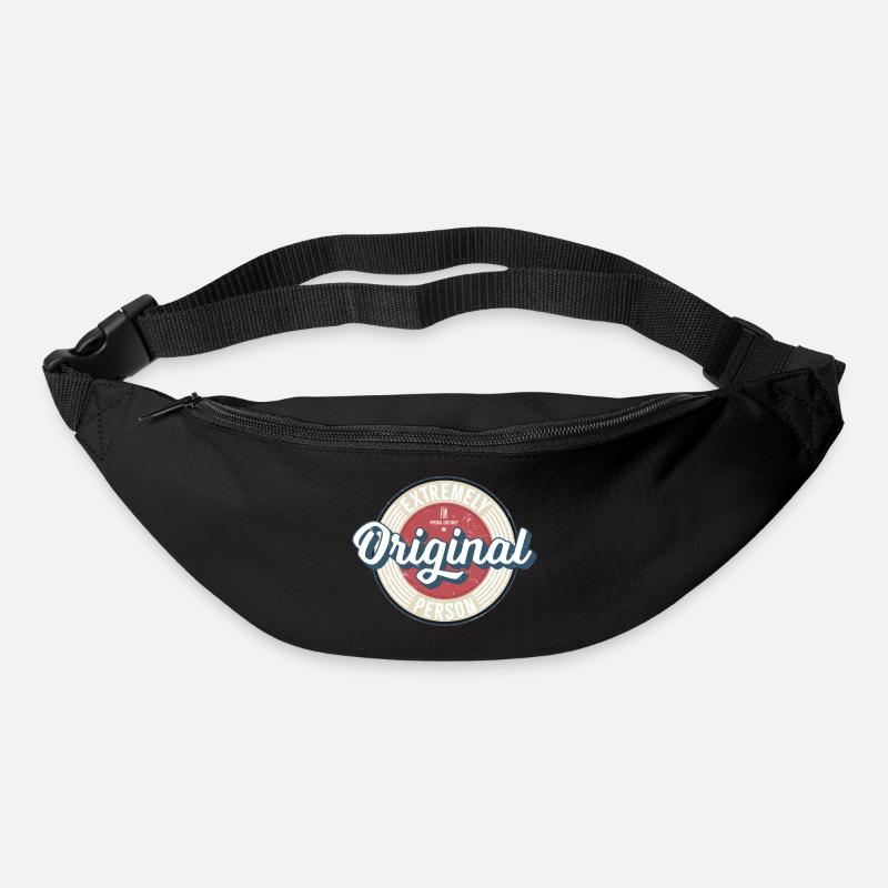 Étiquette vintage originale - Sac banane - noir