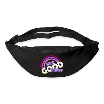 good vibes Regenbogen - Gürteltasche - Schwarz - Vorne