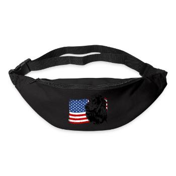Cocker Spaniel Amerika Fahne Hunde Wilsigns - Gürteltasche - Schwarz - Vorne
