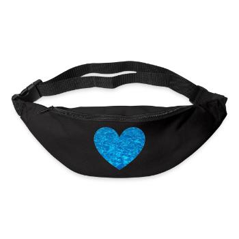 Wasserherz - Gürteltasche - Schwarz - Vorne