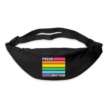 Pride Month LGBT - Stolzer Bruder - Gürteltasche - Schwarz - Vorne
