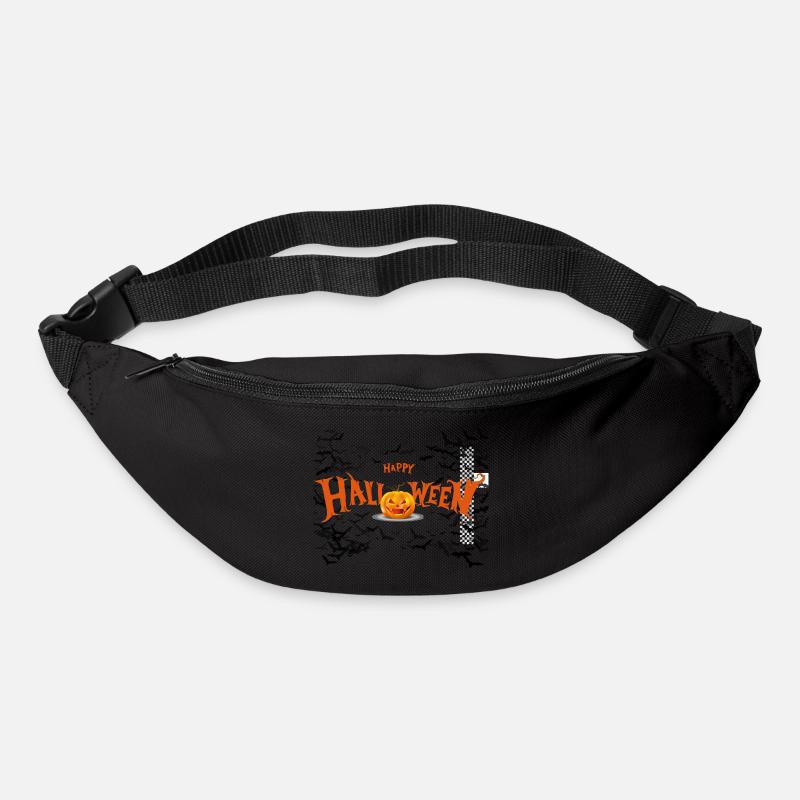 Happy Halloween pumpkin - Bum bag - black