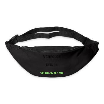 Verfolge deine TRAUM - Gürteltasche - Schwarz - Vorne