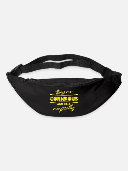 Buy me corn dogs and call me pretty - Gürteltasche - Schwarz