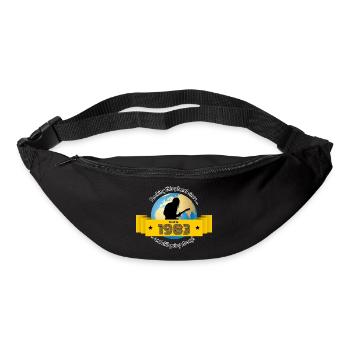 40. Geburtstag fait vibrer cette planète depuis 12/1983 - Sac banane - noir - Devant