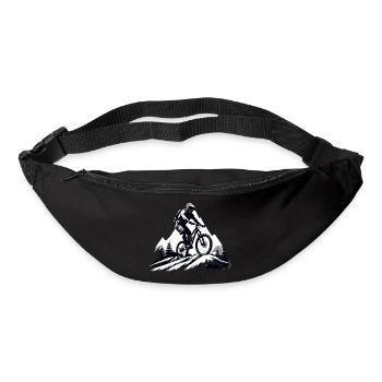 vététiste, vélo de montagne, sports de montagne, de plein air - Sac banane - noir - Devant