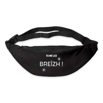 cadeau homme, humour Breton, t-shirt humoristique - Sac banane - noir - Devant