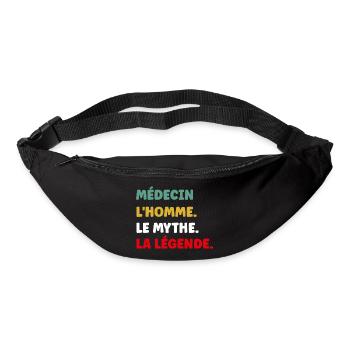médecin - Sac banane - noir - Devant