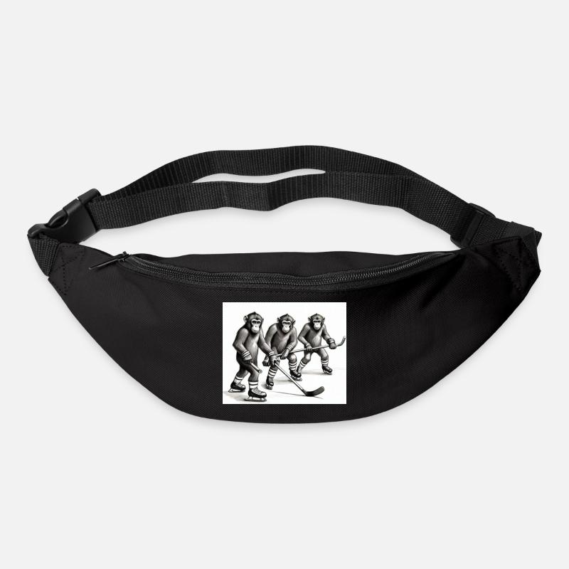 MonkeyHockey - Gürteltasche - Schwarz