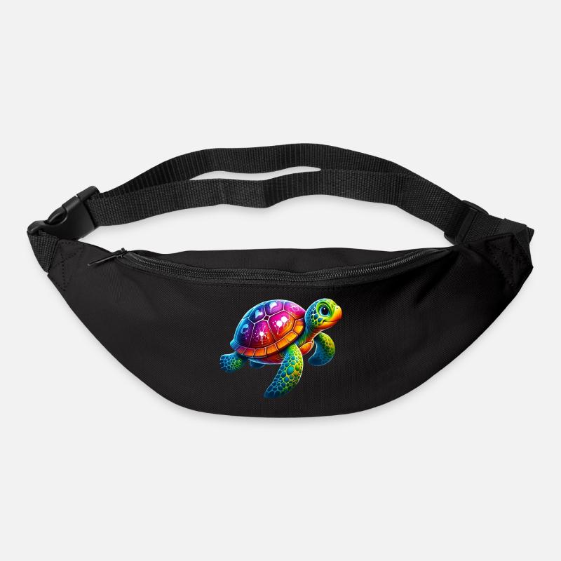 Tortue - Sac banane - noir