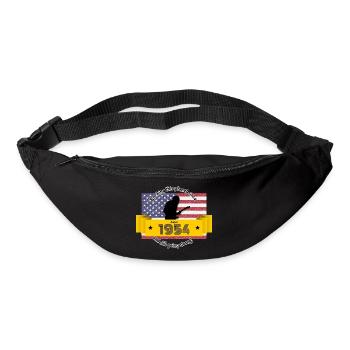70. Birthday Rocking this planet since 08/1954 - Bum bag - black - Front