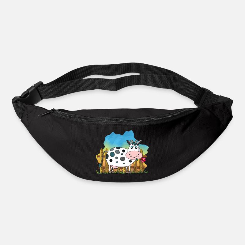 Vache - Sac banane - noir