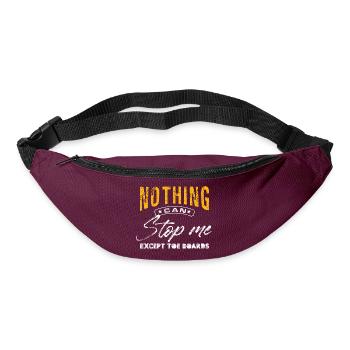 Bold "Nothing Can Stop Me" Design - Gürteltasche - Burgunderrot - Vorne
