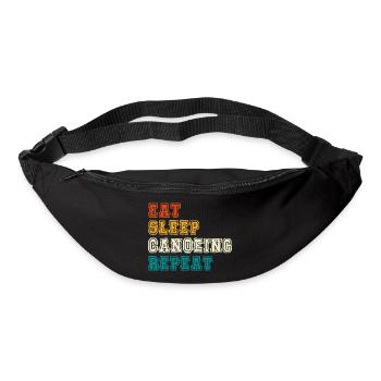 Eat Sleep Canoeing Repeat Color Block - Bum bag - black - Front