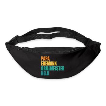 Dad Husband Grill Master Hero - Bum bag - black - Front