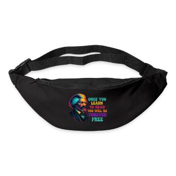 Once You Learn to Read You Will Be Free - Bum bag - black - Front