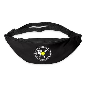 Padel Ball Padel Tennis Herz Geschenk Spieler - Gürteltasche - Schwarz - Vorne