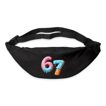 7th Birthday Boy 7 Years Old, I Was 6 Now In 7 - Bum bag - black - Front