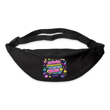 Ich bin nicht erwachsen – Retro - Gürteltasche - Schwarz - Vorne