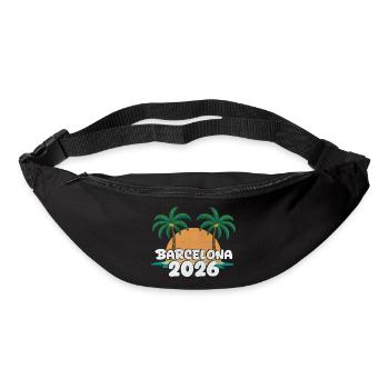 Barcelona 2026 - Gürteltasche - Schwarz - Vorne