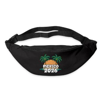 Mexiko 2026 - Gürteltasche - Schwarz - Vorne