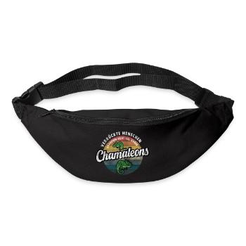 Chamäleon witzige Reptilien Sprüche Chamäleons - Gürteltasche - Schwarz - Vorne