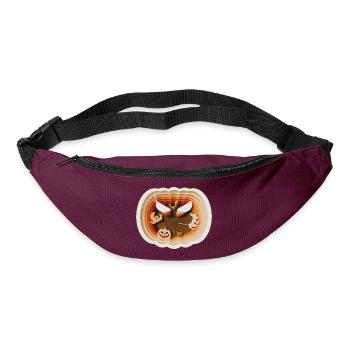 Halloween Pumpkin Silhouette Style - Bum bag - burgundy - Front