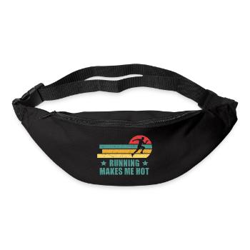 Runner Marathon Running makes me hot - Bum bag - black - Front