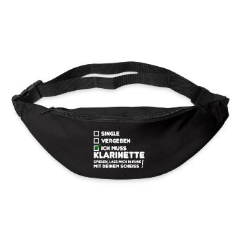 Single vergeben Klarinette spielen Musikinstrument - Gürteltasche - Schwarz - Vorne
