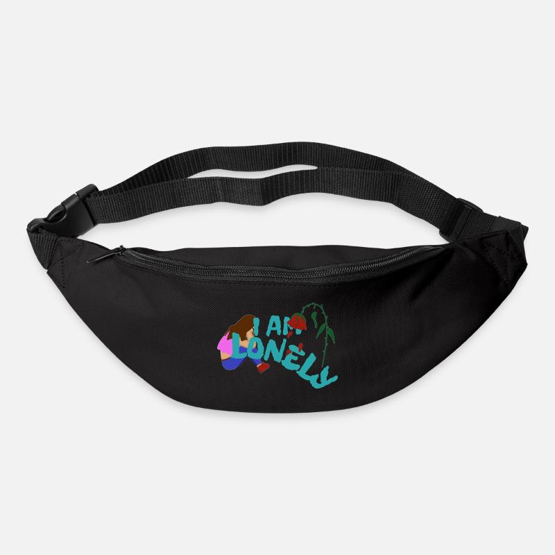 Je suis seul, triste - Sac banane - noir