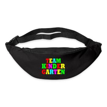 Team kindergarten - Gürteltasche - Schwarz - Vorne