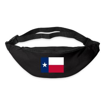Texas Texas flag drapeau - Sac banane - noir - Devant