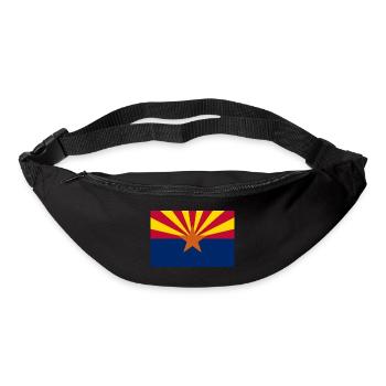 Arizona Flagge Fahne USA - Gürteltasche - Schwarz - Vorne