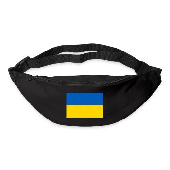 Ukraine drapeau ukrainien drapeau - Sac banane - noir - Devant