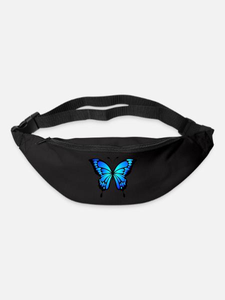 Schmetterling - Gürteltasche - Schwarz