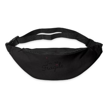 fragile - Sac banane - noir - Devant