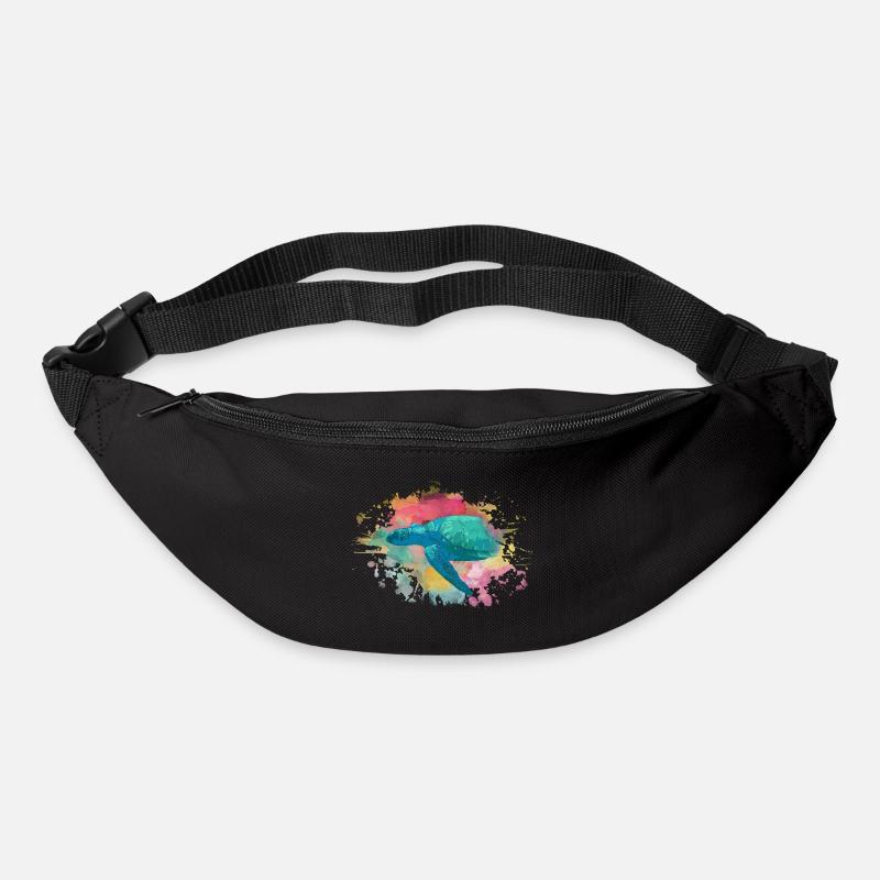 Schildkröte - Gürteltasche - Schwarz