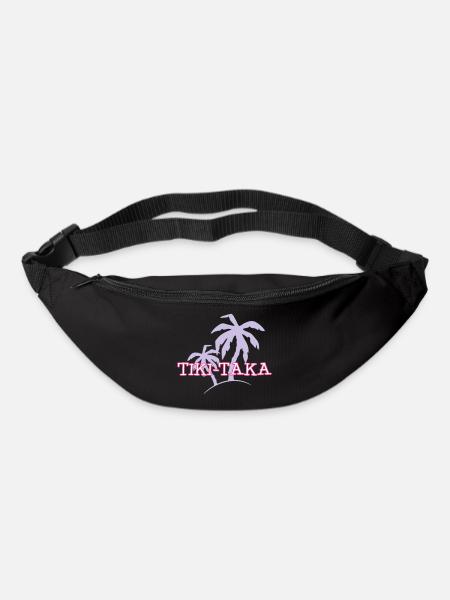 Tiki Taka / Kaua / Hawaii / Palme 3c - Gürteltasche - Schwarz