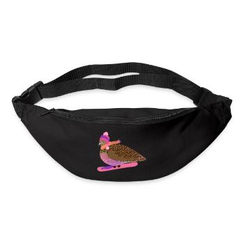 Snowboard Gal Pigeon Friend - Gürteltasche - Schwarz - Vorne