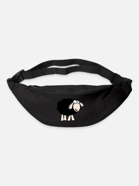 Schwarzes Schaf - Gürteltasche - Schwarz