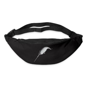 Narwal / Narwhal Design I - Gürteltasche - Schwarz - Vorne