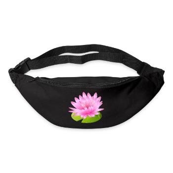 leuchtende Seerose - Inspiration großer Künstler - Gürteltasche - Schwarz - Vorne