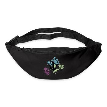 Psychologie Zeichen Wasserfarbe Watercolor Kleckse - Gürteltasche - Schwarz - Vorne