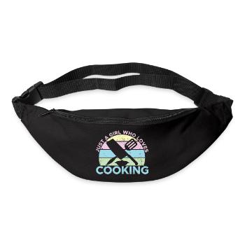 Just A Girl Who Loves Cooking Sous Gourmet Chef Co - Bum bag - black - Front